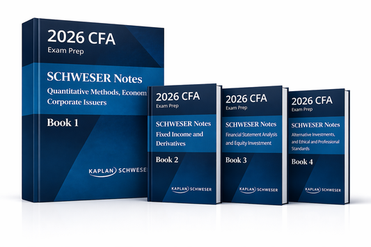 2026 CFA Level 1 Kaplan schweser study material - Set of 4 books