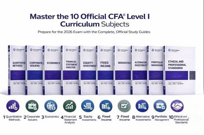 2026 CFA Level 1 Curriculum Complete syllabus set of 10 books